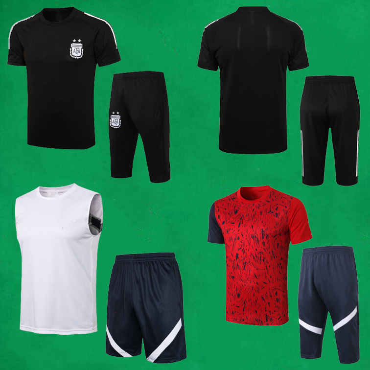 Argentina Soccer Training Suits 21 22 Short Sleeve Football Tracksuit Men's Sports Jerseys + 3/4 Pants Benzema T-shirts and shorts Adult's maillot equipe, F-f-f black sleeveless
Argentina Soccer Training Suits 21 22 Short Sleeve Football Tracksuit Men's Sports Jerseys + 3/4 Pants Benzema T-shirts and shorts Adult's maillot equipe, F-f-f black sleeveless