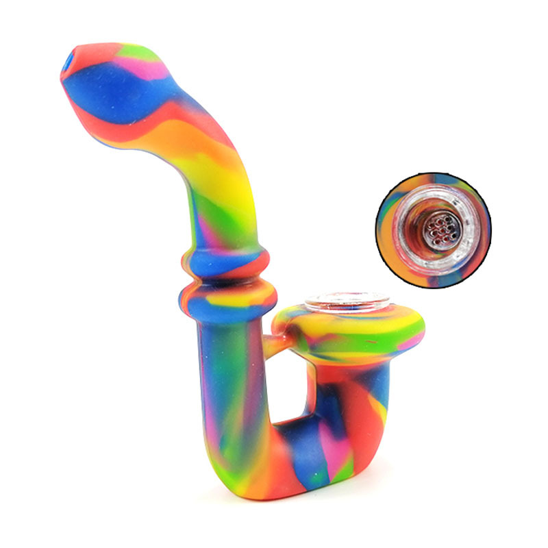 Smoking Pipes Creative pipe printing glass bowl silicone bottle set color silicone cigarette gun
Smoking Pipes Creative pipe printing glass bowl silicone bottle set color silicone cigarette gun