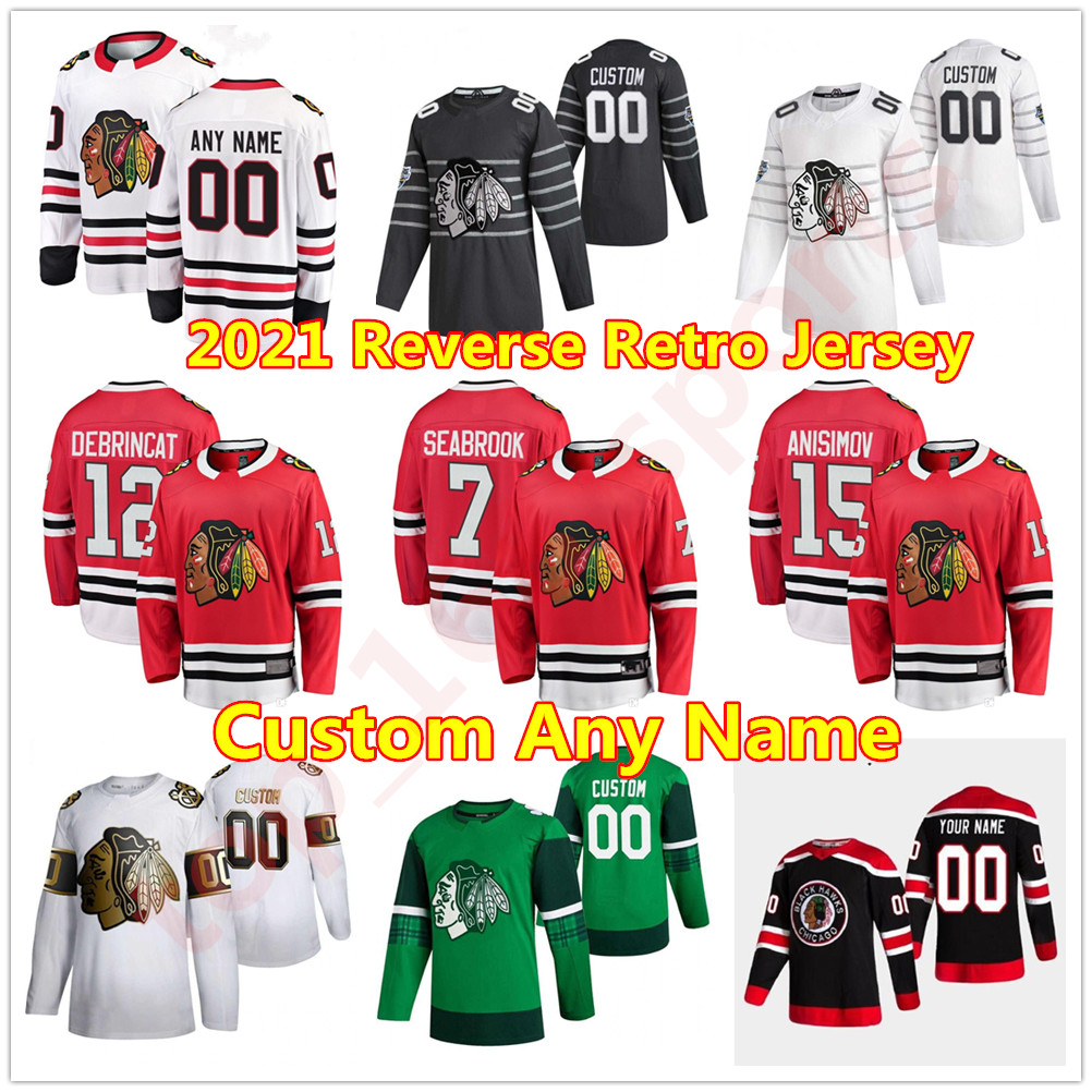 Chicago Blackhawks 2021 Reverse Retro Hockey Jersey Alex DeBrincat Eddie Olczyk Brent Seabrook Malcolm Subban Artem Anisimov Custom Stitched, Black;red
Chicago Blackhawks 2021 Reverse Retro Hockey Jersey Alex DeBrincat Eddie Olczyk Brent Seabrook Malcolm Subban Artem Anisimov Custom Stitched, Black;red