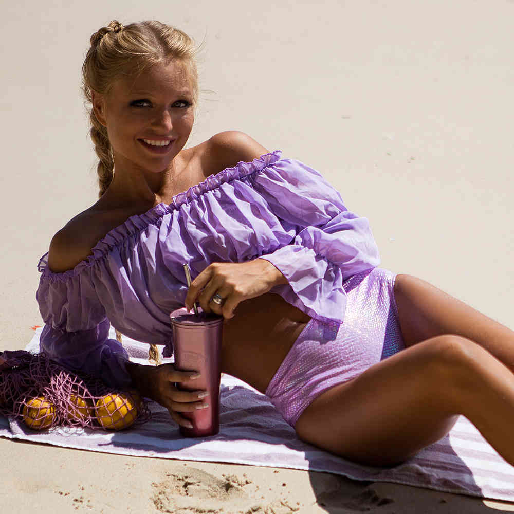 Purple Summer Sexy 2 Pieces Bikini Set Vintage Solid Push Up High Cut Swim Wear Bathing Suit Women Swimsuit Bikinis B421 210420