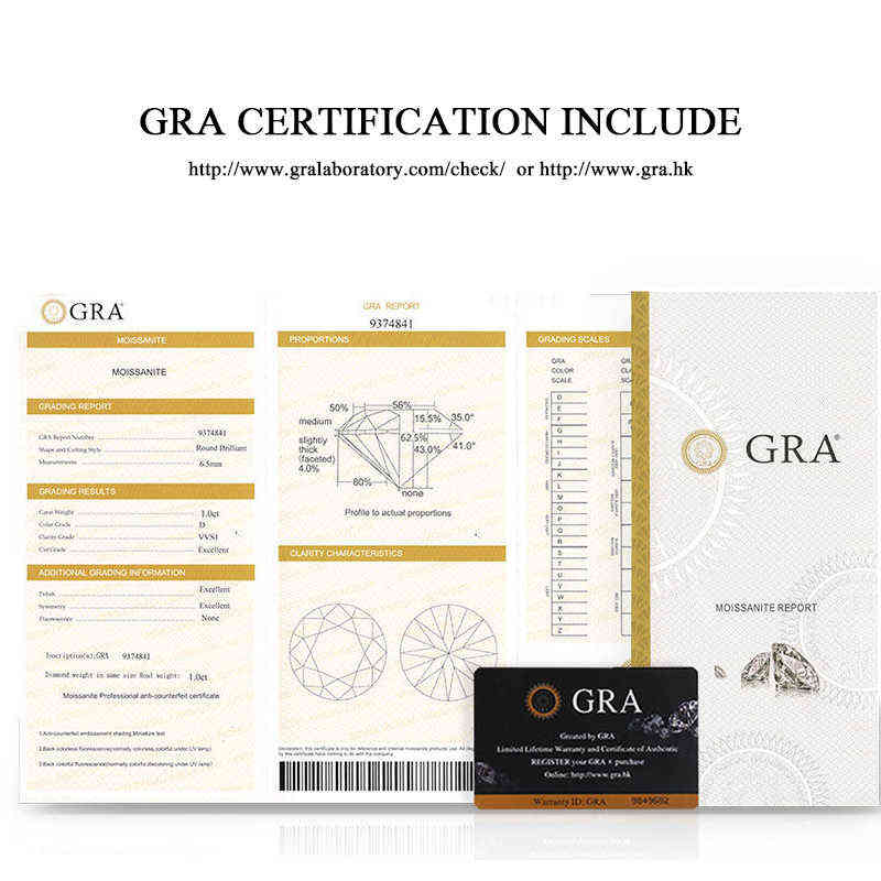 100% GRA Engagement Rings Womens Real Sterling Silver 2 Ct Round Brilliant Diamond Halo Wedding Fine Jewelry 220207