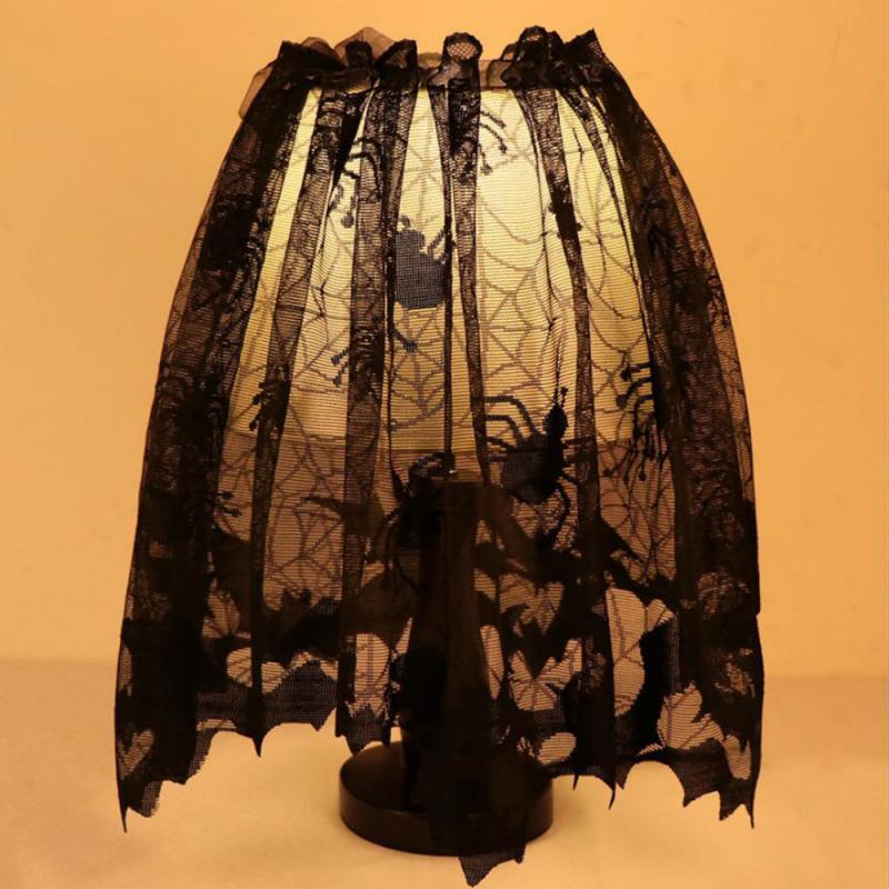Lamp Covers & Shades 60x20 Inch Halloween Shade Cover Black Lace Spider Web Bat Window Door Curtain Fireplace Mantle Scarf Party Home Decora 
Lamp Covers & Shades 60x20 Inch Halloween Shade Cover Black Lace Spider Web Bat Window Door Curtain Fireplace Mantle Scarf Party Home Decora