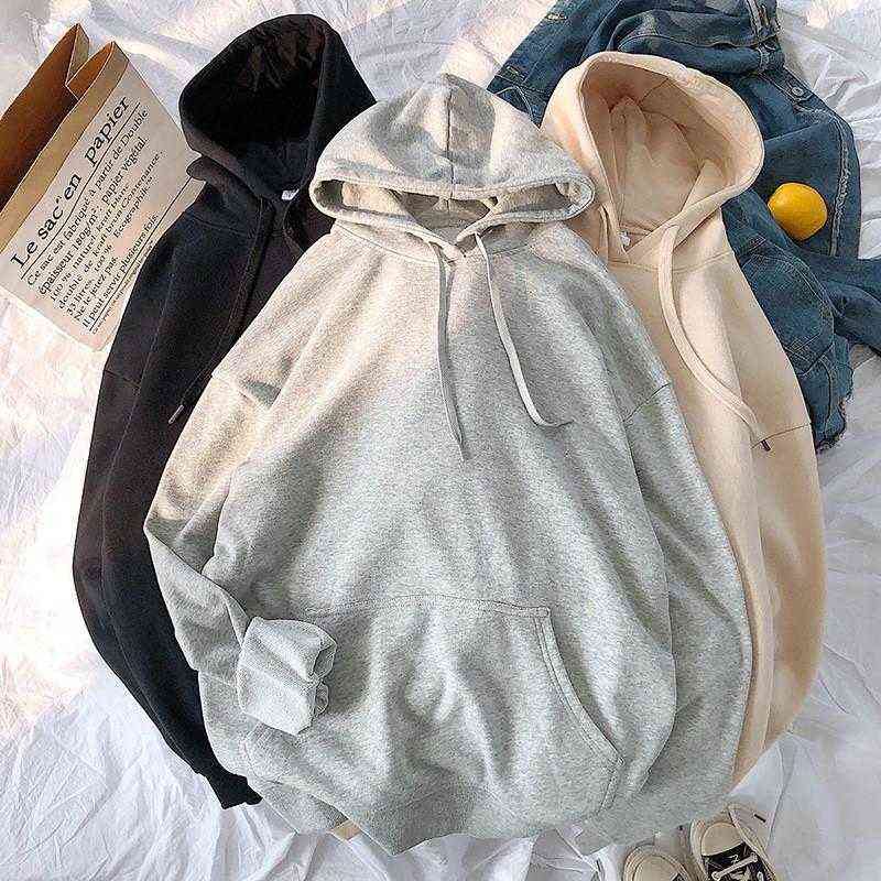 ZITY Solid Winter Women Hoodies 13 Colors Warm Oversized Velet Woman Sweatshirts Harajuku Hooded Thicken Female Hoody Tops 211108