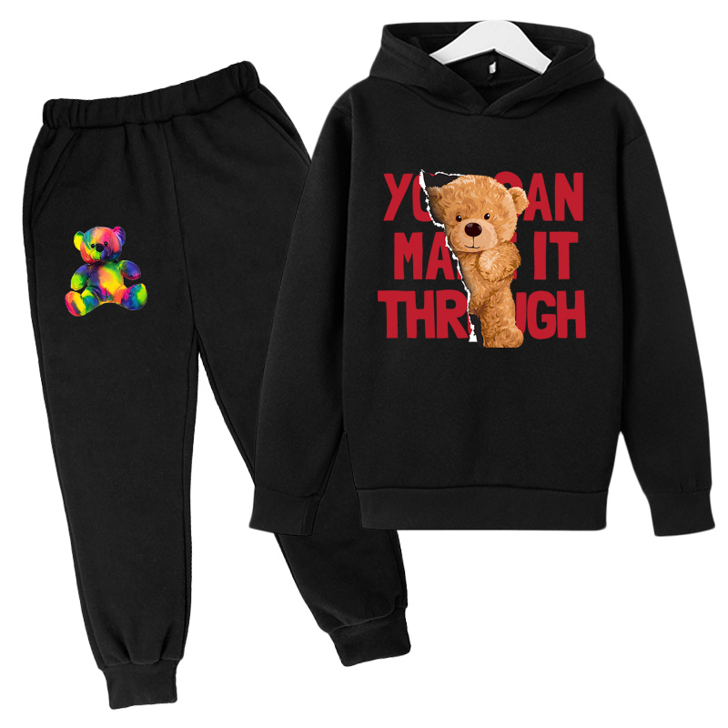 Harajuku cute bear hoodie shirt hooded loose comfy top spring and autumn hooded sweatshirts pant for children girl boyfor, Pink
Harajuku cute bear hoodie shirt hooded loose comfy top spring and autumn hooded sweatshirts pant for children girl boyfor, Pink