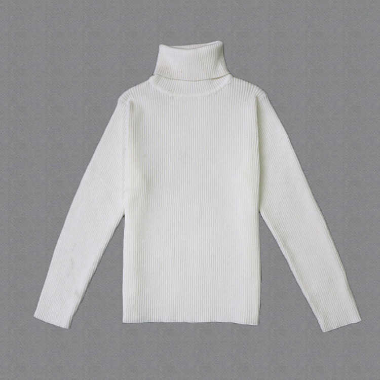 Autumn Baby Boys Girls Turtleneck Sweaters Kids Girl Sweater for Winter Knitted Bottoming Vetement Enfant 211012