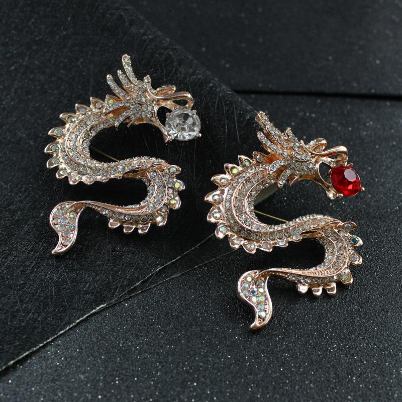 Pins, Brooches Chinese Dragon Brooch Vintage Lapel Pins Fashion Jewelry Funny Backpack Badge Personality Enamel Creative Chest
Pins, Brooches Chinese Dragon Brooch Vintage Lapel Pins Fashion Jewelry Funny Backpack Badge Personality Enamel Creative Chest