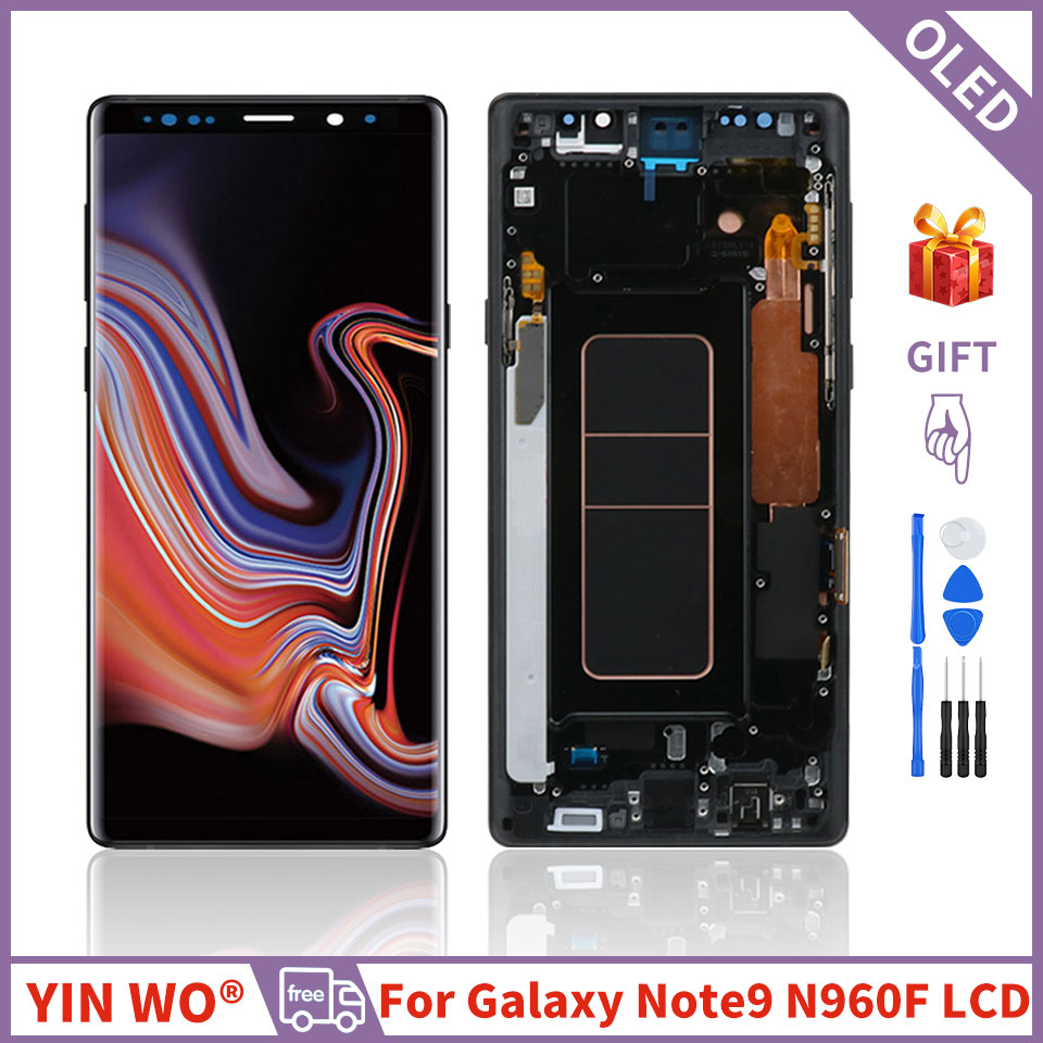 

N960 Oled Panels For Samsung Galaxy Note9 LCD Display Touch Screen SM-N960F N9600 N960U N960N Digitizer Assembly Replacement Wholesale spare parts Note 9