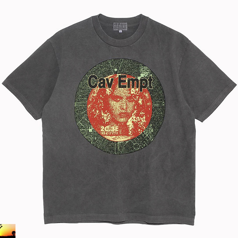 CAVEMPT T-Shirt Men Women Cav Empt Badge Faded CE Avatar T Shirt 210420
