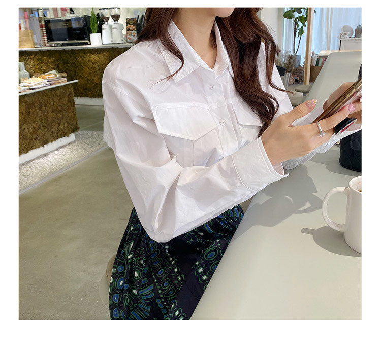 Autumn OL women 2 piece set Elegant Vintage White Long sleeve Short Shirt + High Waist print chiffon Long Skirt Work 210518