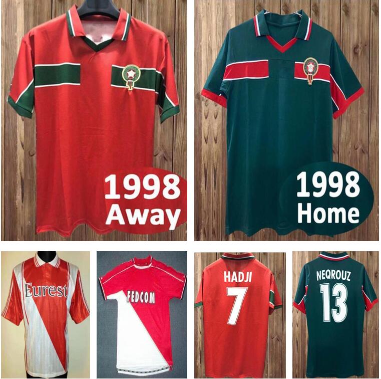 94 95 RETRO Morocco Soccer Jerseys Mens 1999 1998 1997 Home away BASSIR M. HADJI ABRAMI NEQROUZ OUAKILI Short Sleeve Adult Uniforms National Team, Black;yellow
94 95 RETRO Morocco Soccer Jerseys Mens 1999 1998 1997 Home away BASSIR M. HADJI ABRAMI NEQROUZ OUAKILI Short Sleeve Adult Uniforms National Team, Black;yellow