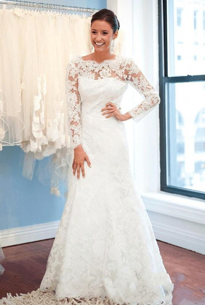 Vintage Lace Mermaid Wedding Gowns Long Sleeves Sexy Backless Buttons Vestidos De Novia Women Formal Dress, Burgundy
Vintage Lace Mermaid Wedding Gowns Long Sleeves Sexy Backless Buttons Vestidos De Novia Women Formal Dress, Burgundy