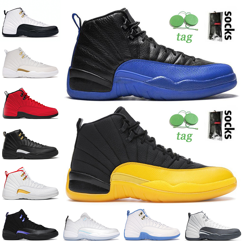 New Arrival Air Jordan 12 Basketball Shoes Men Women University Gold Blue Game Royal Black Taxi Royalty Bull The Master FIBA Jumpman 12s Jor
New Arrival Air Jordan 12 Basketball Shoes Men Women University Gold Blue Game Royal Black Taxi Royalty Bull The Master FIBA Jumpman 12s Jor