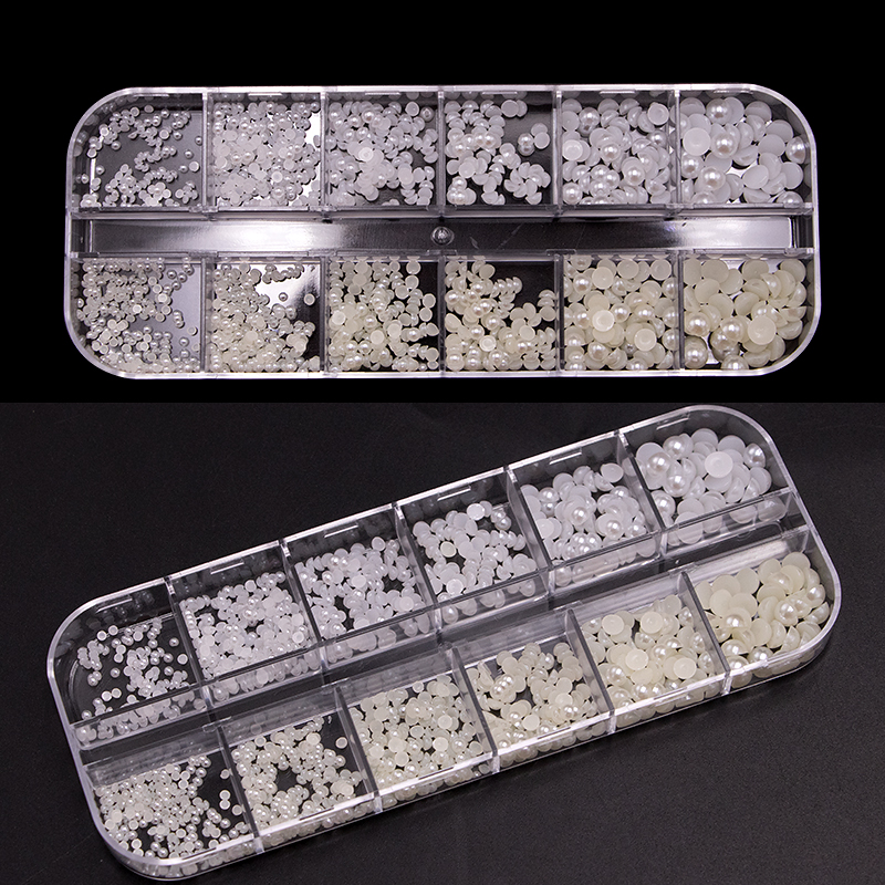 12grid Nail Art pearl decorations acrylic Rhinestones For nails tips DIY Design manicure tool accessories box package NAR019
12grid Nail Art pearl decorations acrylic Rhinestones For nails tips DIY Design manicure tool accessories box package NAR019