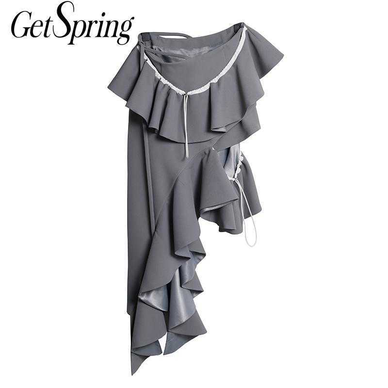 Getspring Women Skirt Asymmetrical Ruffles Patchwork Vintage Long Skirts Irregular Sexy High Waist s 210601, Gray
Getspring Women Skirt Asymmetrical Ruffles Patchwork Vintage Long Skirts Irregular Sexy High Waist s 210601, Gray