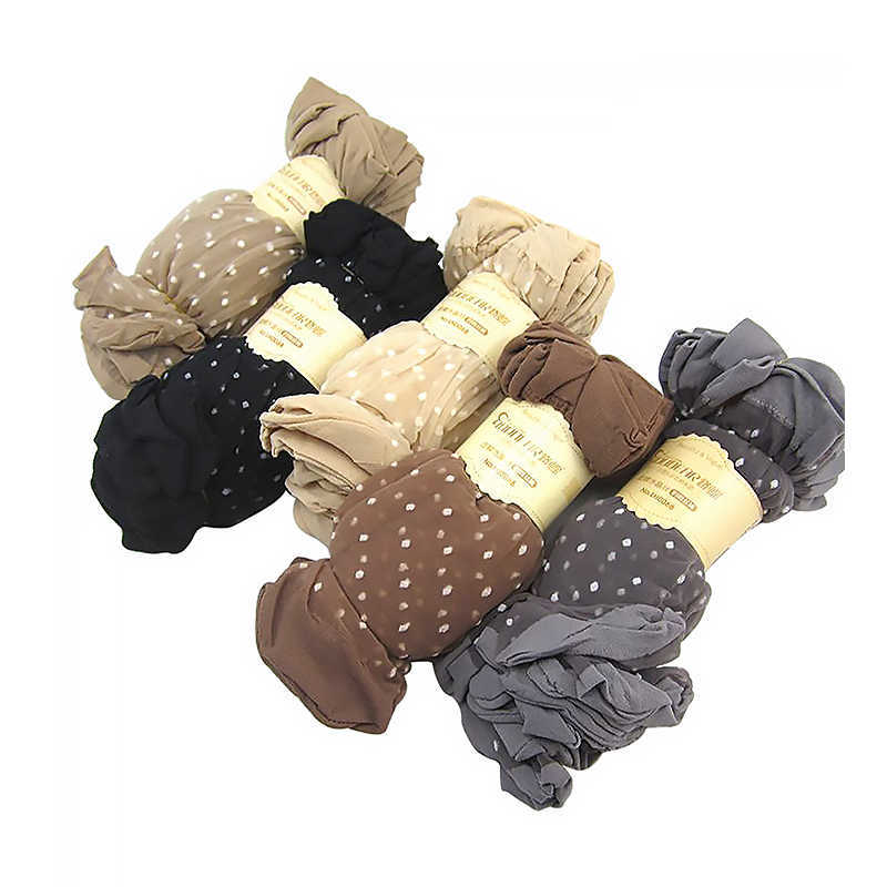 10Pairs(20 pieces) /Lot Solid Sexy Cool Breathable Summer Style Black Skin Nylon Socks Calcetines Meias 210526