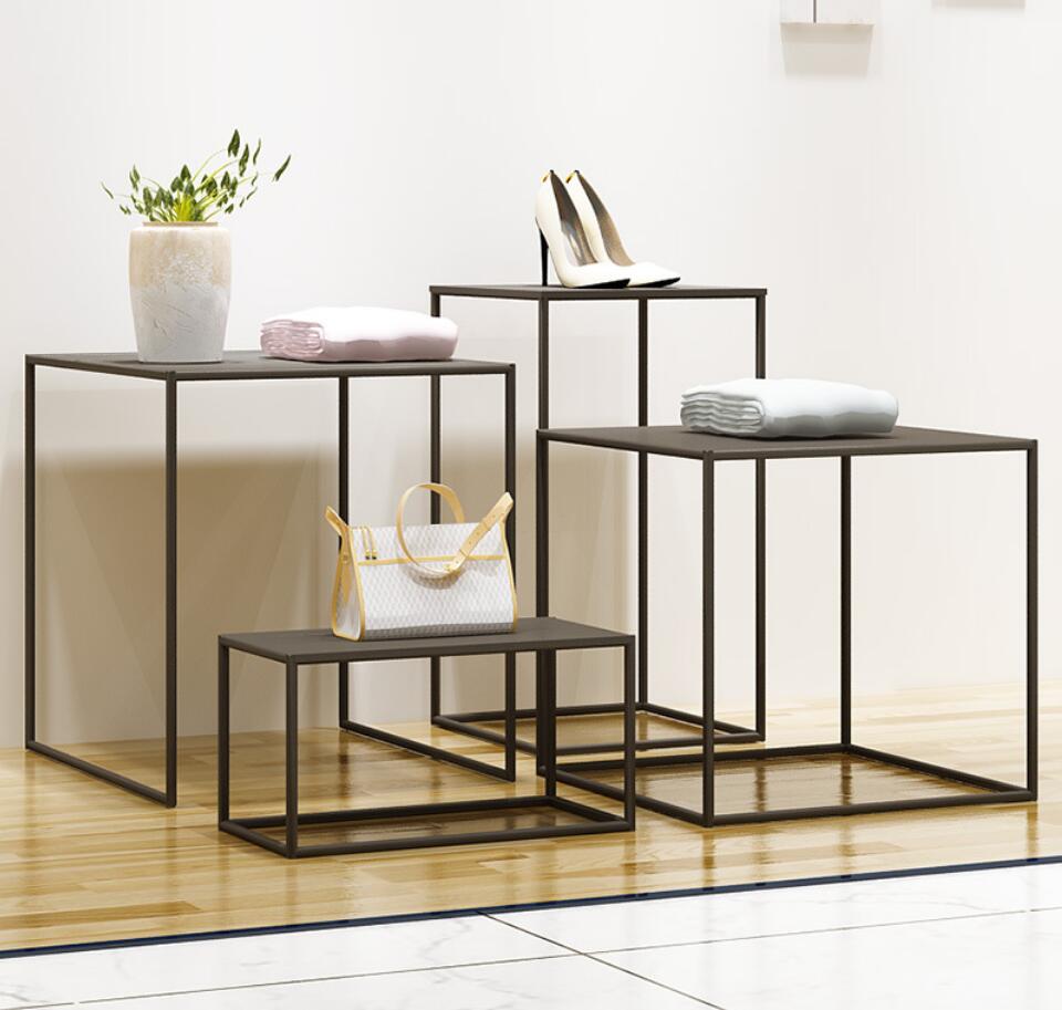 Women's clothing store racks Commercial Furniture water display stand show window decoration cloth zhongdaotai bag runwater storage cabinet