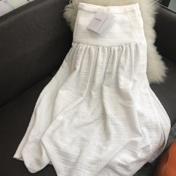 And The Period Small Sweet Wind V Neck Long Sleeve With Tweed Coat High Waist Bust Skirt Suits Female Women's Tracksuits