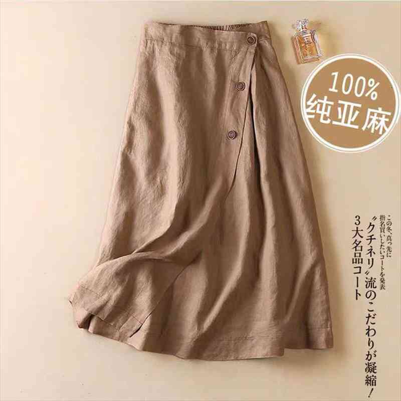 linen solid color spring womens skirt and summer casual a line elastic waist, Black
linen solid color spring womens skirt and summer casual a line elastic waist, Black