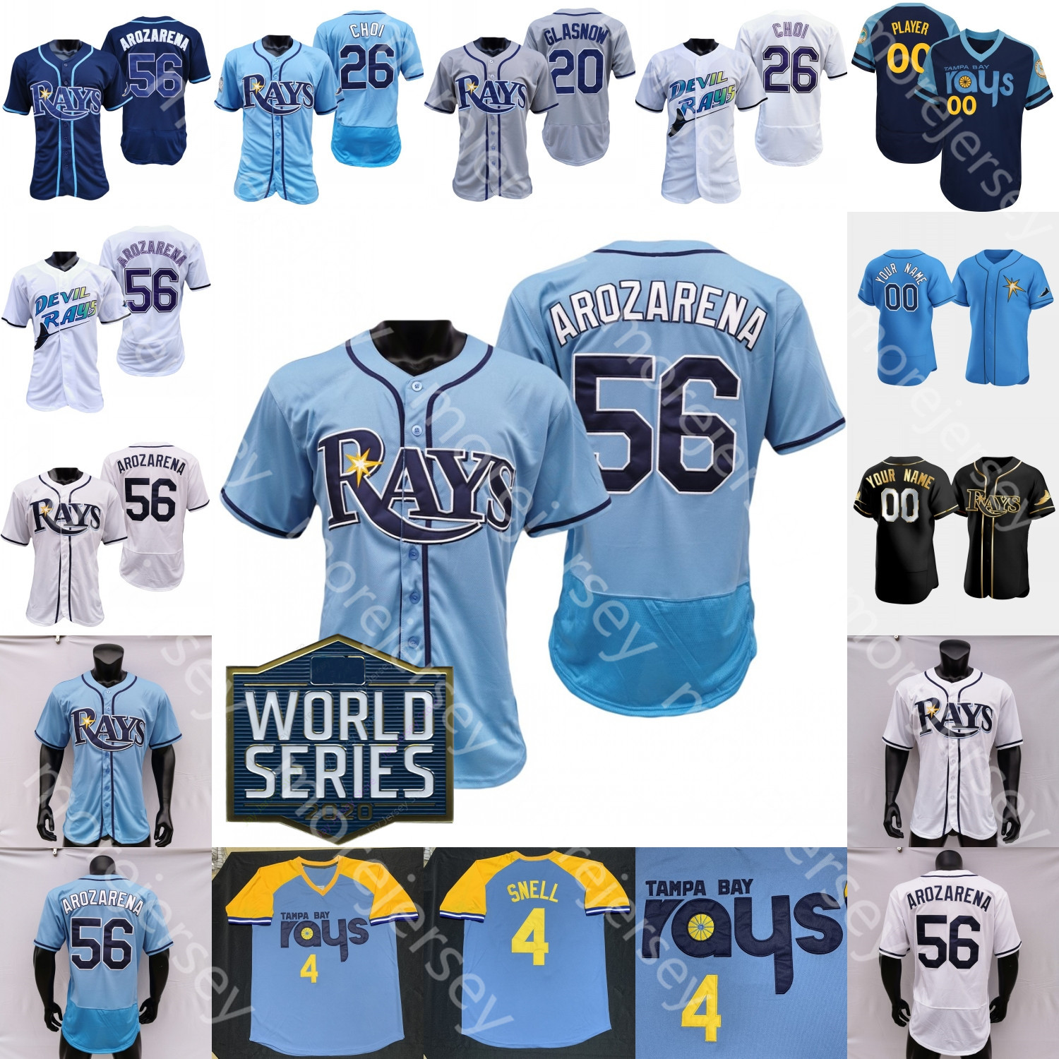 2020 WS Baseball Jersey Randy Arozarena Tyler Glasnow Austin Meadows Chris Archer Manuel Margot Mike Zunino Willy Adames Kevin Kiermaier Mike Brosseau Yandy Diaz, Pullover baby blue
2020 WS Baseball Jersey Randy Arozarena Tyler Glasnow Austin Meadows Chris Archer Manuel Margot Mike Zunino Willy Adames Kevin Kiermaier Mike Brosseau Yandy Diaz, Pullover baby blue