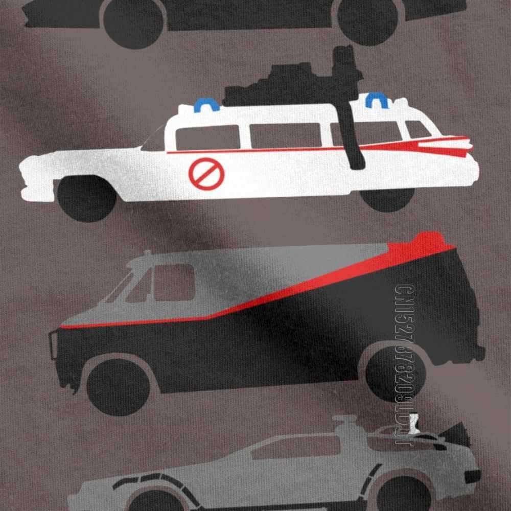 The Car's Star Back To Future T-Shirt Time Machine T Men Male Tshirt Clothes Oversize Tee Cotton 210629