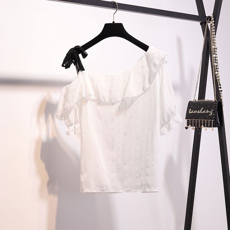 Summer Fashion Elegant Two Piece Set For Women Short Sleeve Off The Shoulder Striped Tops And Mini Skirt Outfits Korean 210514