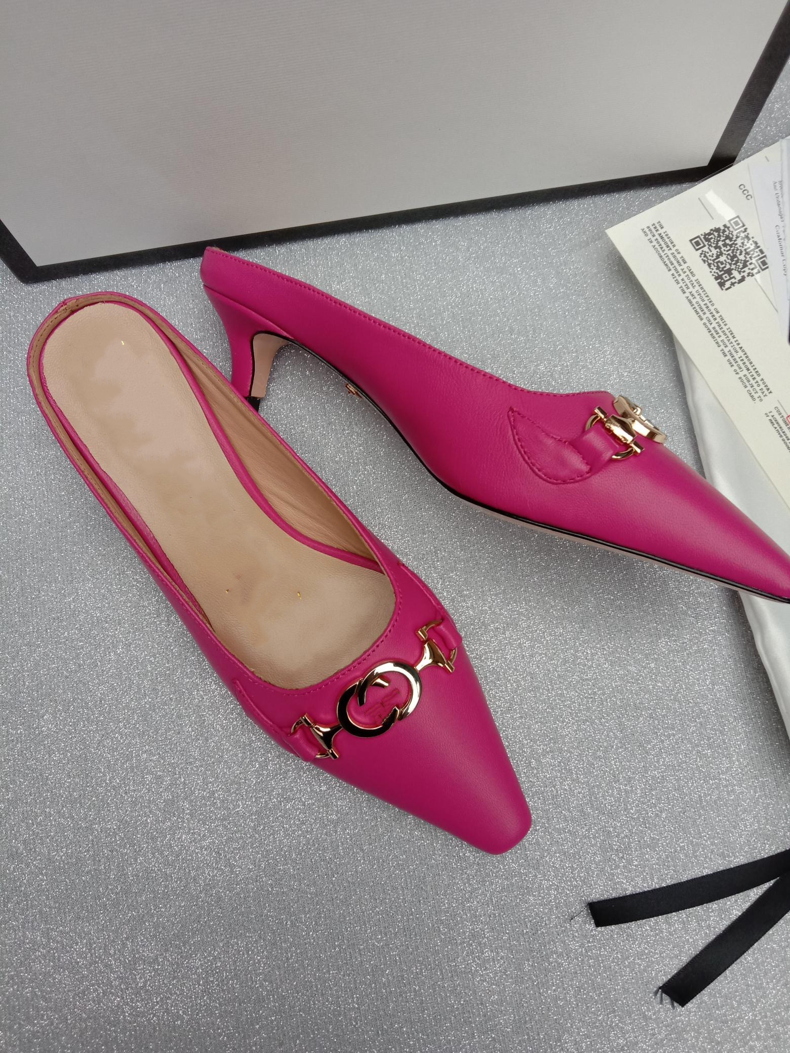 With box new women shoes high heels Red Bottoms Leather Pointed Toes Pumps outdoor bottoms Dress shoes size 36-43 nn0413