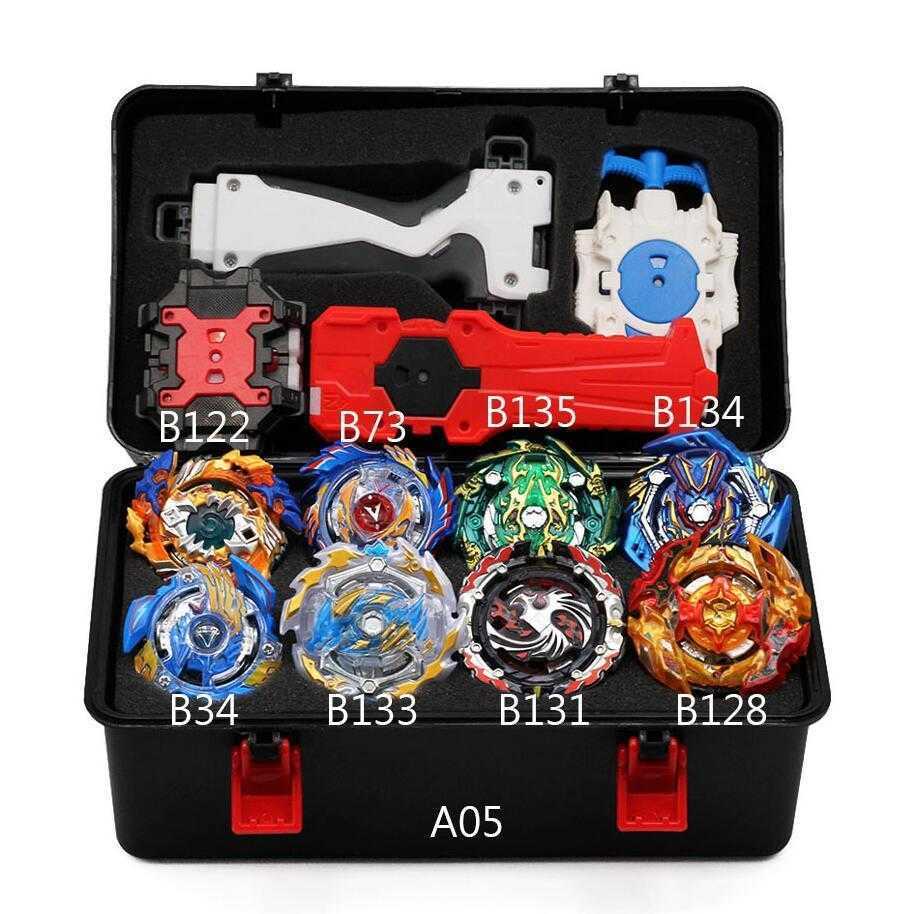 

New Beyblade Burst Bey Blade Toy Metal Funsion Bayblade Set Storage Box With Handle Launcher Plastic Box Toys For Children X0528