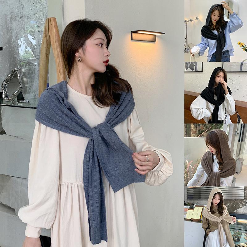 Scarves Winter Knit Hooded Soft Scarf 170*22cm Female Shawls Wraps Pullover Headscarf Hoodie Hat Neck Ear Warmer Wrap
Scarves Winter Knit Hooded Soft Scarf 170*22cm Female Shawls Wraps Pullover Headscarf Hoodie Hat Neck Ear Warmer Wrap