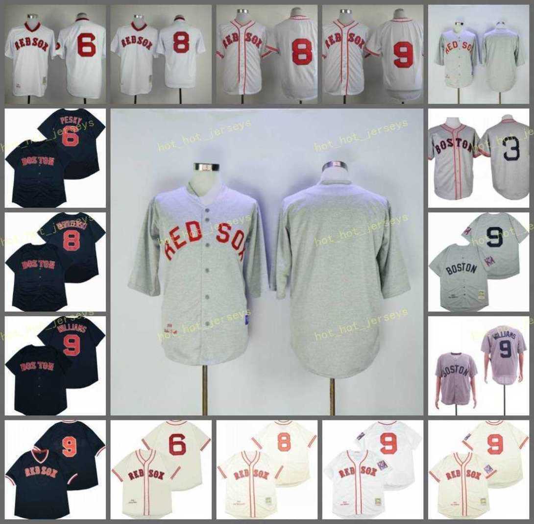 Retired 9 Ted Williams Baseball Jersey 3 Jimmie Foxx 6 Johnny Pesky 8 Carl Yastrzemski 1939 1946 1967 Vintage Retro Cooperstown Mesh Stitch, Men
Retired 9 Ted Williams Baseball Jersey 3 Jimmie Foxx 6 Johnny Pesky 8 Carl Yastrzemski 1939 1946 1967 Vintage Retro Cooperstown Mesh Stitch, Men