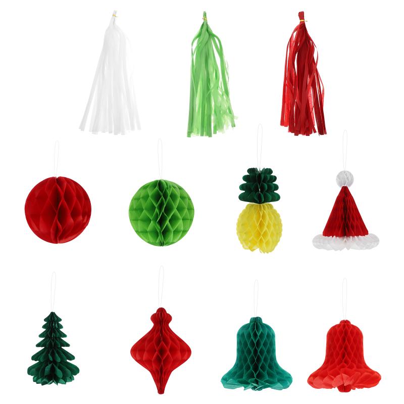 Christmas Decorations 1 Set Of Party Paper Ornament Hanging Pendant Festival Honeycomb Design Props
Christmas Decorations 1 Set Of Party Paper Ornament Hanging Pendant Festival Honeycomb Design Props
