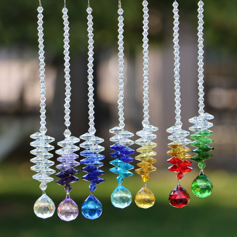 5PCS Chandelier Crystals Faceted Ball Prism Pendant Hanging Chakra Suncatcher Prism Rainbow Maker Home Wedding Decoration
5PCS Chandelier Crystals Faceted Ball Prism Pendant Hanging Chakra Suncatcher Prism Rainbow Maker Home Wedding Decoration