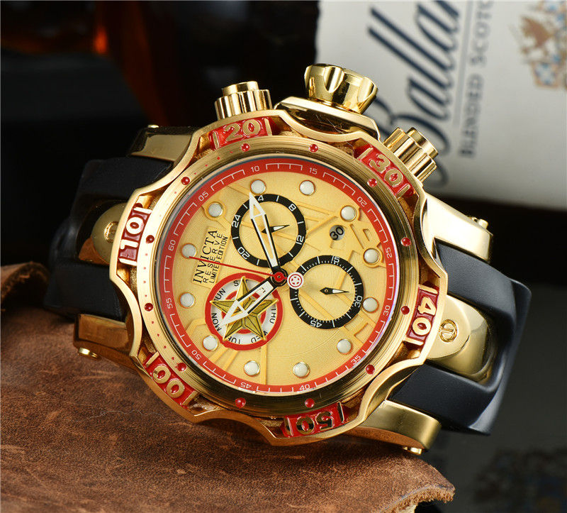 2021 Mens Watch INVICTA Golden Quartz Fashion Casual Watches Men 14 Colors Full Function Work Rubber Strap Reloj Hombre
2021 Mens Watch INVICTA Golden Quartz Fashion Casual Watches Men 14 Colors Full Function Work Rubber Strap Reloj Hombre