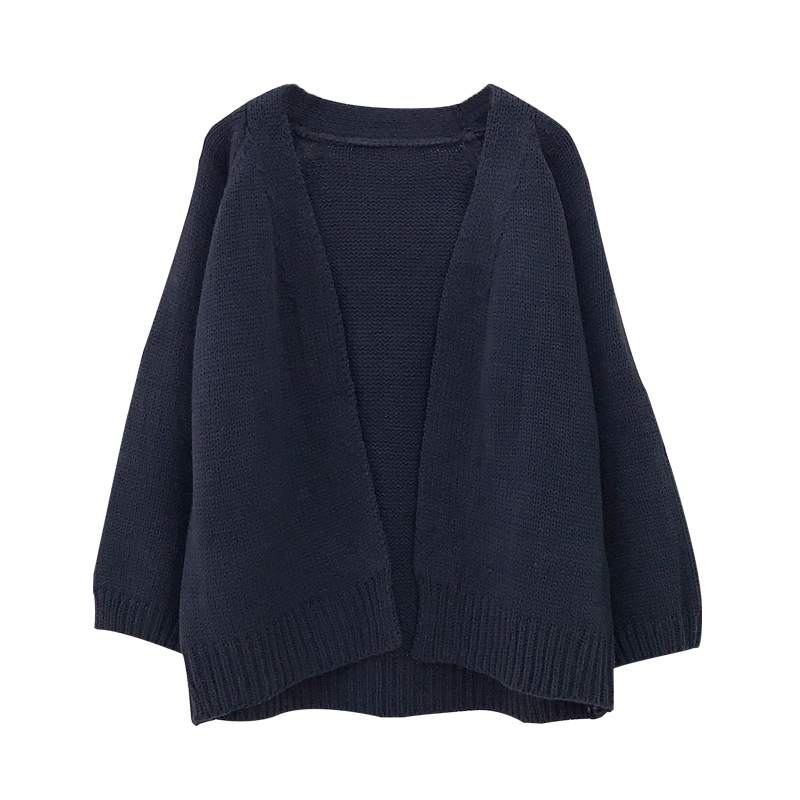 Casual Open Stitch sweater Solid Knitting Outwear Female Cardigan Women's Korean Loose Sweater Women Coat 6341 95 210506