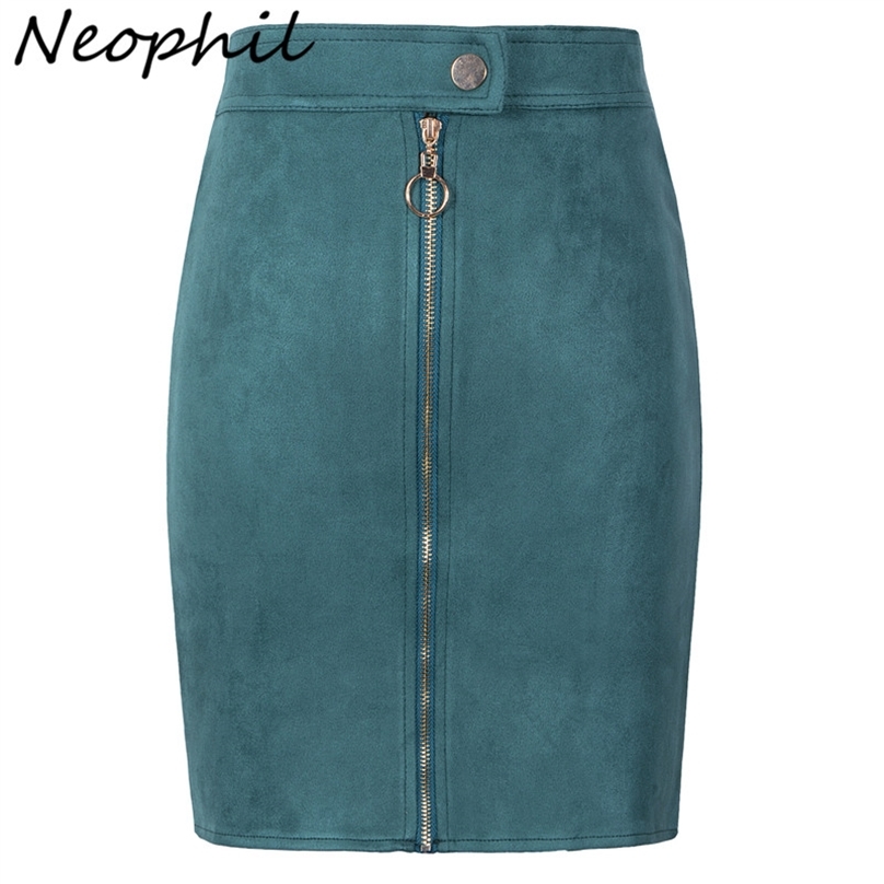 Neophil Women Suede Mini Pencil Skirts Female Vintage Style Summer Front Zipper Button Ladies Short Tutu Saia S1911 210629, Red
Neophil Women Suede Mini Pencil Skirts Female Vintage Style Summer Front Zipper Button Ladies Short Tutu Saia S1911 210629, Red