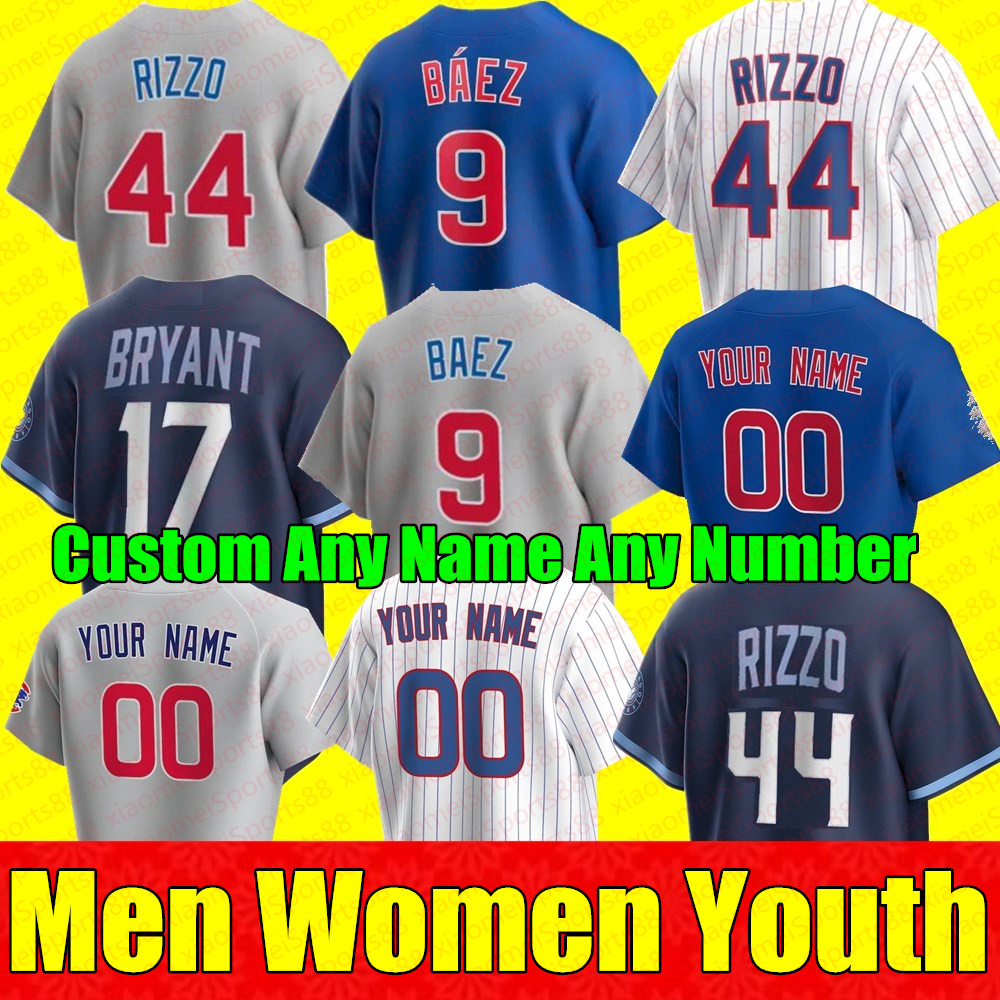 New custom Baseball Jersey 9 Javier Baez 44 Anthony Rizzo Chicagos Willson Contreras 17 Kris Bryant Ryne Sandberg Cubs jason heyward ian happ Men Women Kids Jerseys, As shown in illustration
New custom Baseball Jersey 9 Javier Baez 44 Anthony Rizzo Chicagos Willson Contreras 17 Kris Bryant Ryne Sandberg Cubs jason heyward ian happ Men Women Kids Jerseys, As shown in illustration