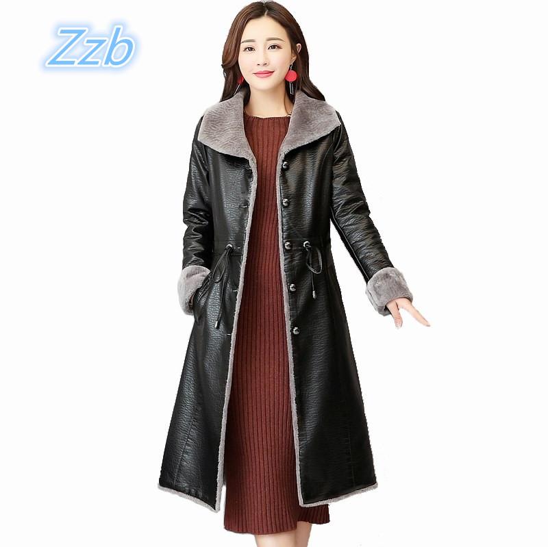 Women's Leather & Faux Asian Fashion Woman Trench Coat Long Design Winter Fur Female Luxury Leahter Jacket Outwear Slim Warm Clothing, Black
Women's Leather & Faux Asian Fashion Woman Trench Coat Long Design Winter Fur Female Luxury Leahter Jacket Outwear Slim Warm Clothing, Black