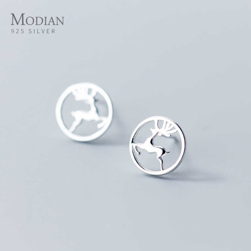 Round Hollow Design Animal Reindeer Stud Earrings Exquisite 925 Sterling Silver Jewelry For Women Fine Brincos 210707
Round Hollow Design Animal Reindeer Stud Earrings Exquisite 925 Sterling Silver Jewelry For Women Fine Brincos 210707