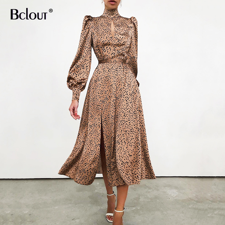 bclout turtleneck print mid-calf slit dress evening 2021 satin a-line bodycon dress lantern sleeve silk elegant vestido fashion, Black;gray
bclout turtleneck print mid-calf slit dress evening 2021 satin a-line bodycon dress lantern sleeve silk elegant vestido fashion, Black;gray