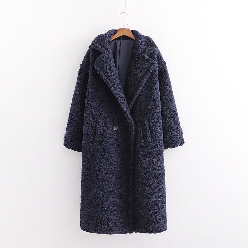 Autumn Winter Women Navy Blue Teddy Coat Stylish Female Thick Warm Cashmere Jacket Casual Girls Streetwear 210520, As pic
Autumn Winter Women Navy Blue Teddy Coat Stylish Female Thick Warm Cashmere Jacket Casual Girls Streetwear 210520, As pic