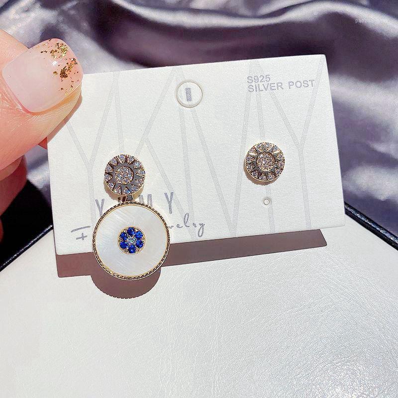 Asymmetric Round Evil Eye Earrings Gold Color Cubic Zirconia Stud Women Jewelry, Golden;silver
Asymmetric Round Evil Eye Earrings Gold Color Cubic Zirconia Stud Women Jewelry, Golden;silver