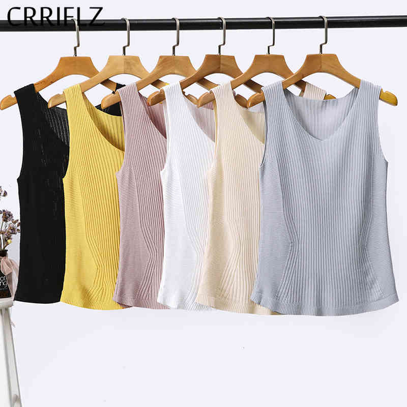 Solid Slim Knitted Tank Tops Women Casual Sleeveless Camis Top Female Office Lady CRRIFLZ 210520, Gray
Solid Slim Knitted Tank Tops Women Casual Sleeveless Camis Top Female Office Lady CRRIFLZ 210520, Gray