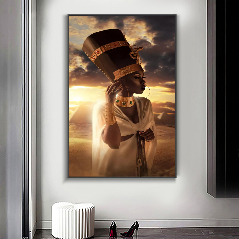 Woman Sunset Pictures Canvas Painting Wall Art For Living Room Modern Home Decoration Portrait Posters And Print