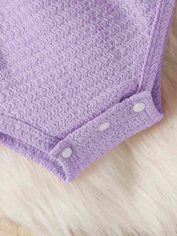 Baby Flounce Sleeve Bow Front Bodysuit & Headband SHE