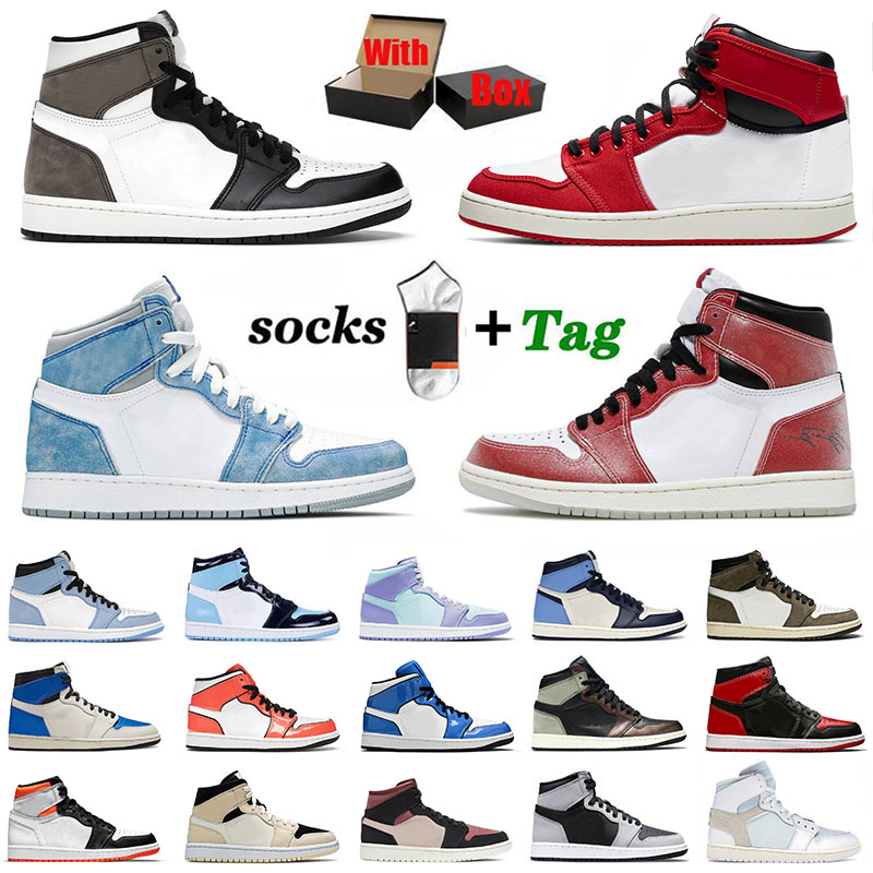 With Box Original Jumpman Mens Womens Basketball Shoes Chicago Hyper Royal University Blue 1 High Bred Patent Mocha 1s Mid Sneakers Obsidian Cactus Jack Trainers, B10 36-40 mid pink quartz
With Box Original Jumpman Mens Womens Basketball Shoes Chicago Hyper Royal University Blue 1 High Bred Patent Mocha 1s Mid Sneakers Obsidian Cactus Jack Trainers, B10 36-40 mid pink quartz