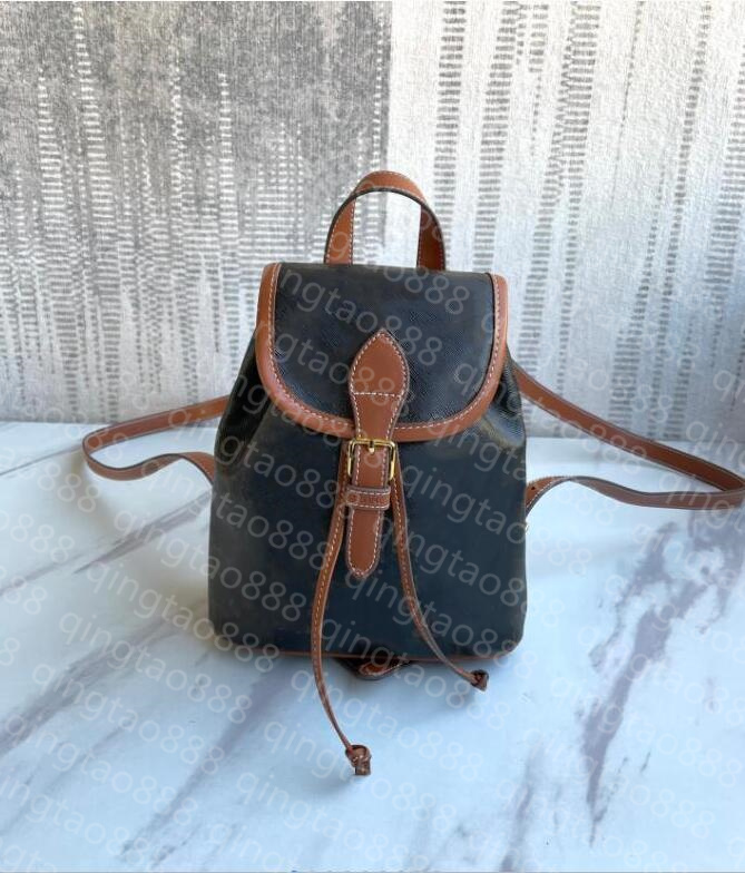 Mini backpack lady Genuine Leather folco triomphe canvas designer Backpacks fashion back pack fow women handbags Presbyopic Mini shoulder Purse Cross body bag, Brown 
Mini backpack lady Genuine Leather folco triomphe canvas designer Backpacks fashion back pack fow women handbags Presbyopic Mini shoulder Purse Cross body bag, Brown