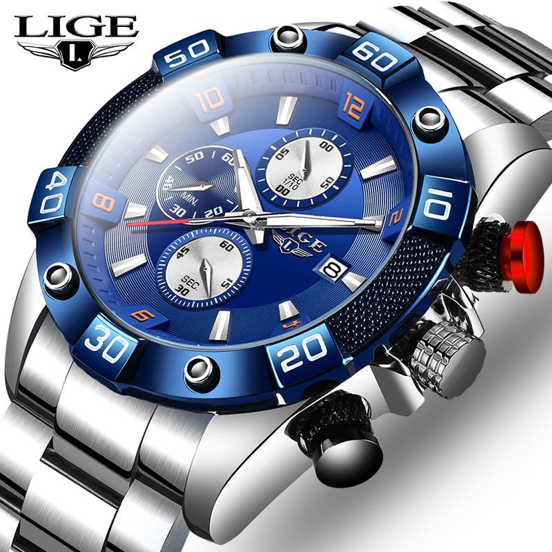 Wristwatches 2021 Fashion Business Quartz Clock Male Top Blue Wrist Watch For Men All Steel Waterproof Sport Chronograph+Box, Slivery;brown
Wristwatches 2021 Fashion Business Quartz Clock Male Top Blue Wrist Watch For Men All Steel Waterproof Sport Chronograph+Box, Slivery;brown