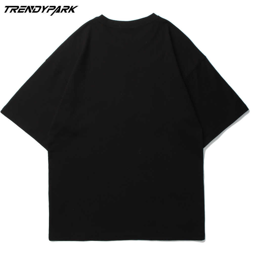 Men's T-shirt Summer Short Sleeve Graffiti Tee Hip Hop Oversized Cotton Casual Harajuku Streetwear Top Tshirts Clothing 210601