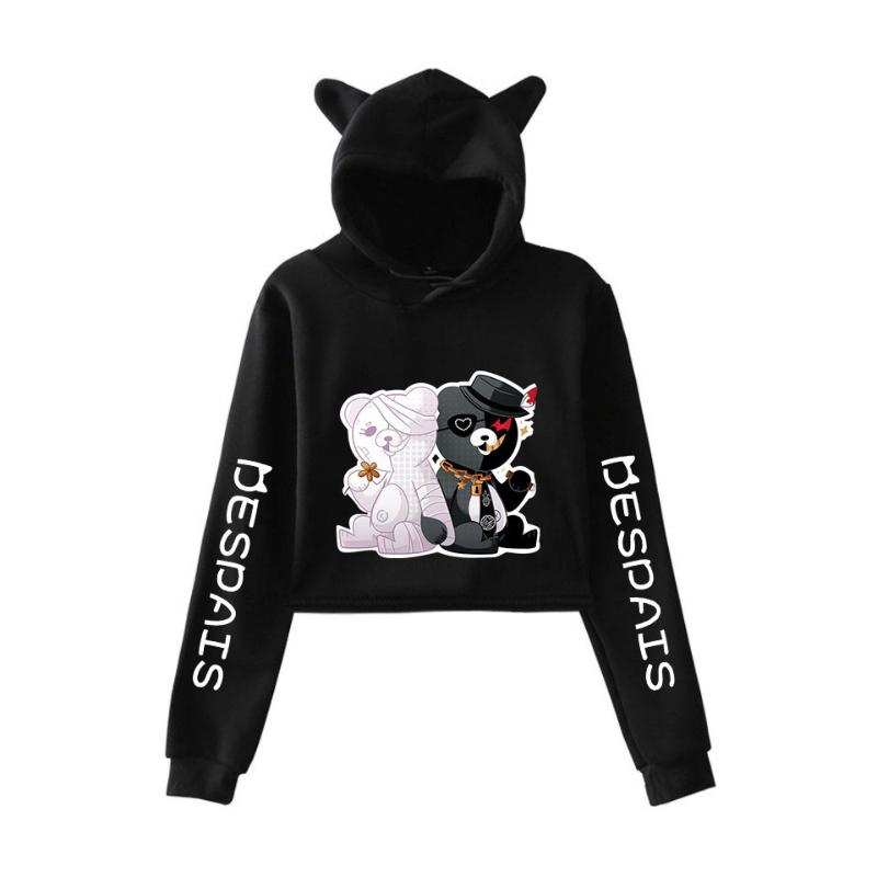 Women's Hoodies & Sweatshirts Anime Danganronpa Monokuma Black White Bear Crop Top Hoodie HipHop Streetwear Kawaii Cat Ear Cropped Short Swe, 001
Women's Hoodies & Sweatshirts Anime Danganronpa Monokuma Black White Bear Crop Top Hoodie HipHop Streetwear Kawaii Cat Ear Cropped Short Swe, 001