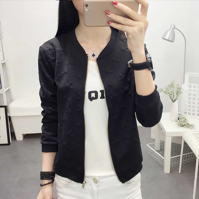 Winter Flight white black bomber jacket women and women's coat clothes ladies Short cardigan 210607