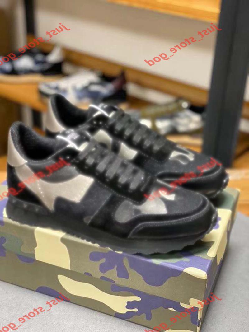 2021 Stud Ro runner Camouflage Trainers Design Shoes Mesh Real Leather Combo Ro Runner Sneakers for Men Women Rubber Sole 123, Black
2021 Stud Ro runner Camouflage Trainers Design Shoes Mesh Real Leather Combo Ro Runner Sneakers for Men Women Rubber Sole 123, Black